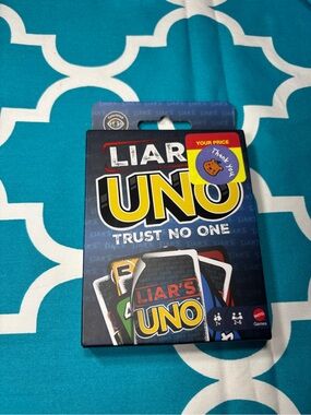 New Liar's UNO Card Game - Blue/Yellow Packaging